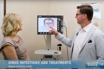 Dr. Jonathan Moss on WSOC's The Daily Two to discuss sinus health